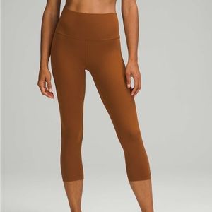 Lululemon Align High-Rise Crop 21" - Copper Brown - Size 4